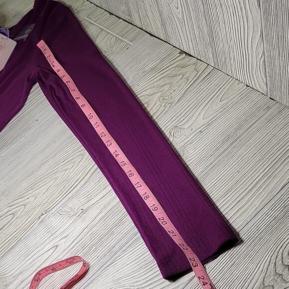 Savage X Fenty Cropped Long Sleeve Purple Cardigan Sweater Womens Size 12-14 NWT - Picture 10 of 10